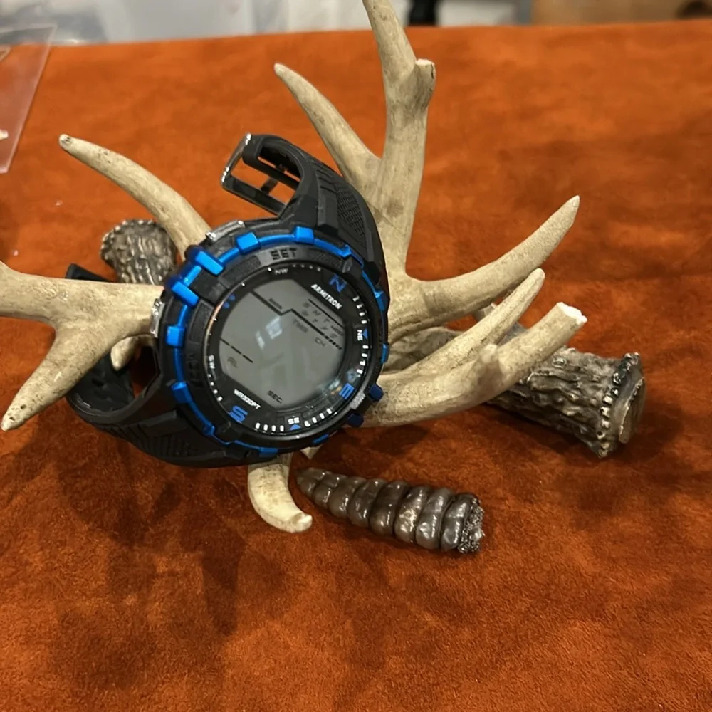 Armitron Black and Blue Smartwatch with Digital‎ Display